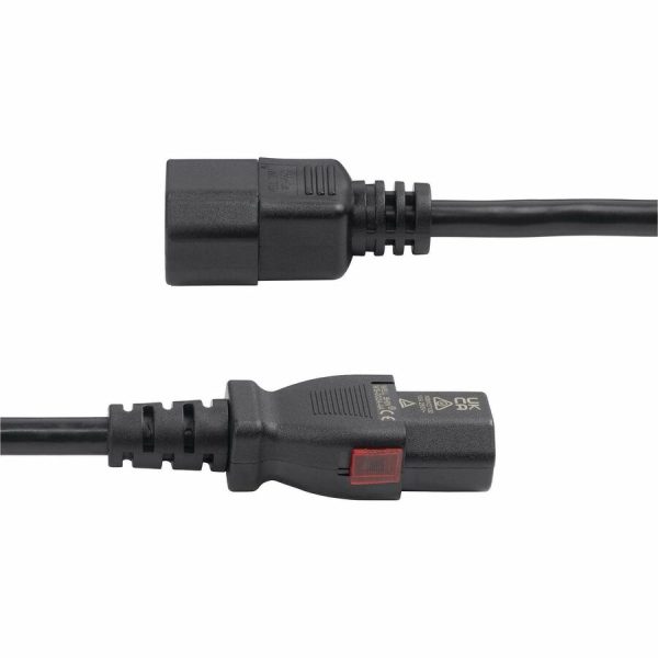 StarTech.com 10ft (3m) Power Extension Cord, IEC 60320 C14 to Locking C13, PDU Power Cord, 10A 250V, 18AWG, UL Listed - Image 3