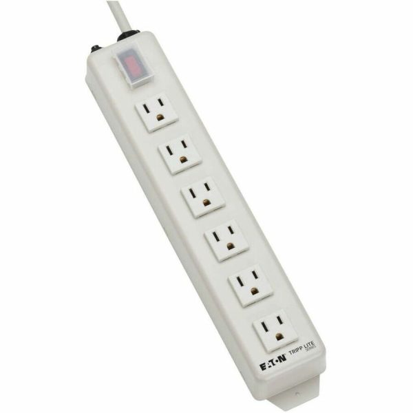 Eaton Tripp Lite Series Power It! 6-Outlet Power Strip, 15 ft. (4.57 m) Cord, 5-15P, Metal Housing