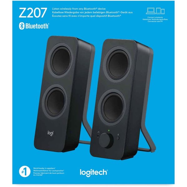Logitech Z207 Bluetooth Speaker System - 5 W RMS - Black - Image 6