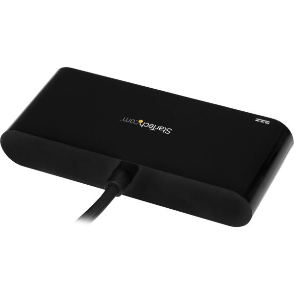 StarTech.com 3 Port USB-C Hub with Gigabit Ethernet & 60W Power Delivery Passthrough - USB-C to 3xUSB-A - 5Gbps USB 3.0 Type-C Adapter Hub - Image 3
