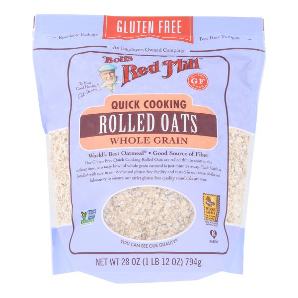 Bob's Red Mill - Quick Cooking Rolled Oats - Gluten Free - Case of 4-28 oz. - Image 2