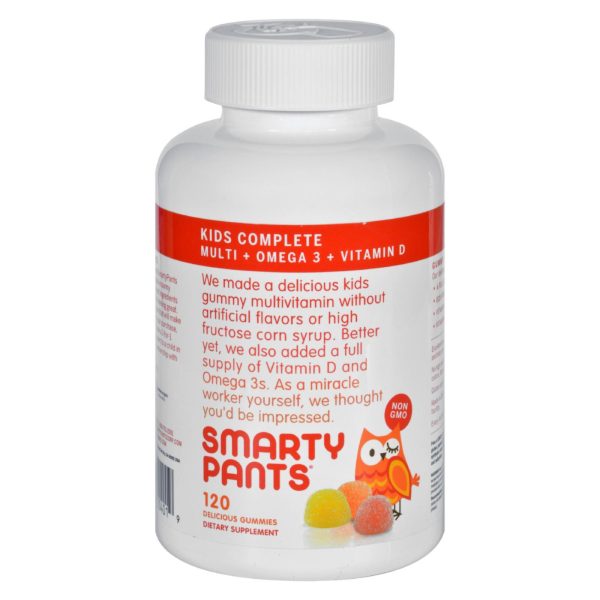 SmartyPants Children's All-in-One Multivitamin Plus Omega 3 Plus Vitamin D Gummies - 120 Ct - Image 2