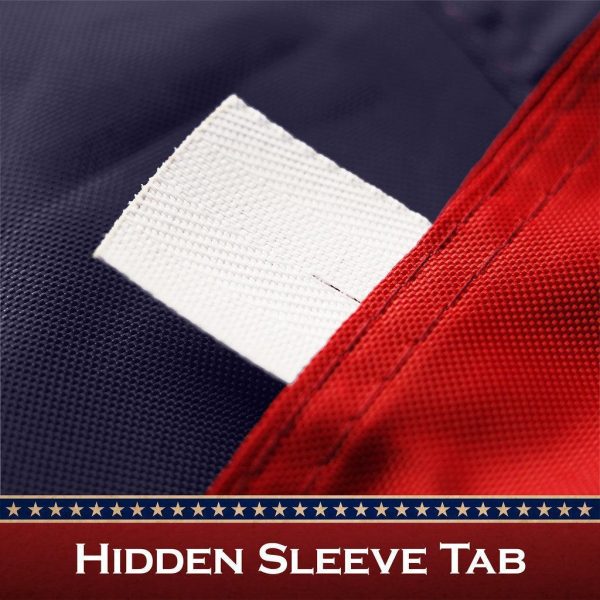 G128 2 Pack: Betsy Ross Tea-Stained Flag | 2x3 Ft | ToughWeave Pro Series Pole Sleeve Embroidered 420D Polyester | Historical Flag, Embroidered Design, High Quality, NO Flagpole Included - Image 6