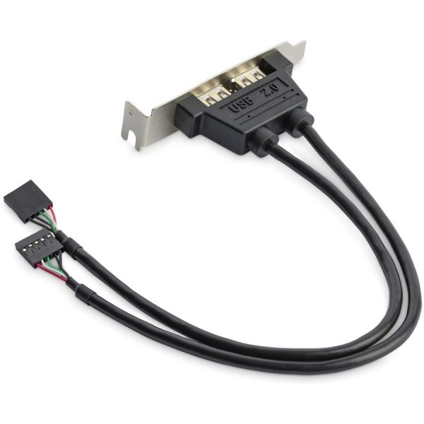 StarTech.com 2 Port USB A Female Low Profile Slot Plate Adapter - Image 2