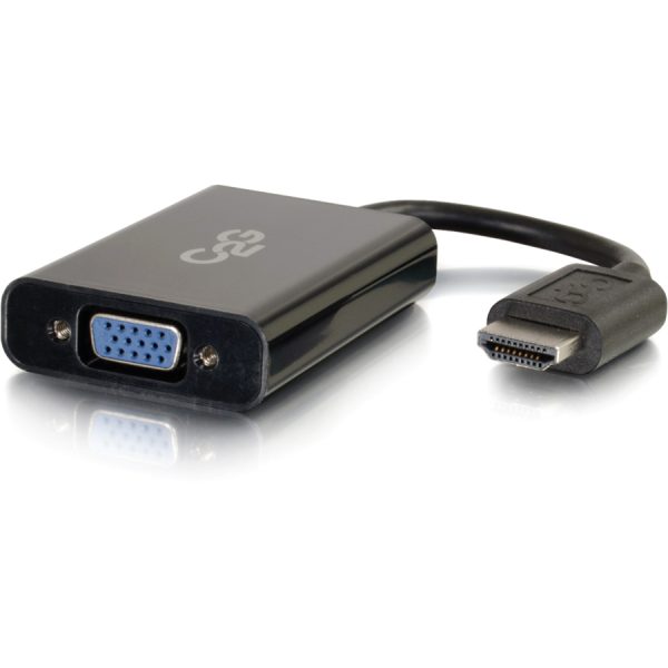 C2G HDMI to VGA Adapter Converter Dongle with Stereo Audio M/F - Black - Image 3