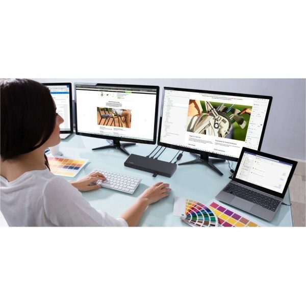 Belkin Universal 15-Port Triple Display USB-C Docking Station - 5 Gbps - 85W - 2xUSB-C, 5xUSB-A, 2xDP 3xHDMI, 1xEthernet, 2x3.5mm Audio - 4K - w/ USB-C Cable - Black - Image 2