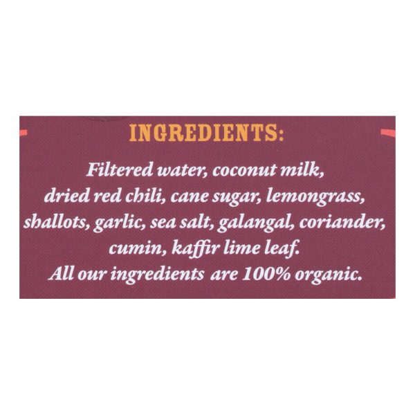 Mike's Organic Curry Love - Organic Curry Simmer Sauce - Red Thai - Case of 6 - 8.8 fl oz. - Image 3