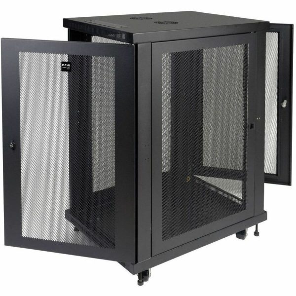 Eaton Tripp Lite Series SmartRack 18U Mid-Depth Half-Height Rack Enclosure Cabinet - Image 2