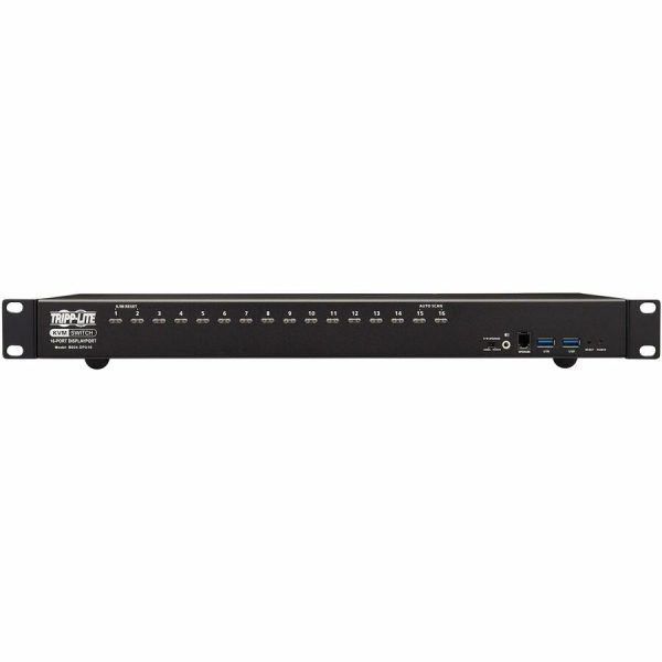 Eaton Tripp Lite Series 16-Port DisplayPort/USB KVM Switch with Audio/Video and USB Peripheral Sharing, 4K 60 Hz, 1U Rack-Mount, TAA - Image 6