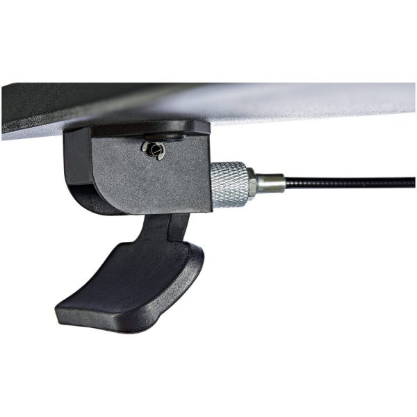 StarTech.com Mobile Standing Desk - Portable Sit-Stand Ergonomic Height Adjustable Cart on Wheels - Rolling Computer/Laptop Workstation - Image 6