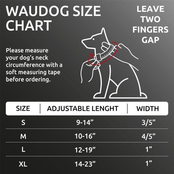 WAUDOG Reflective Cotton Dog Collar Eco Friendly Alt to Nylon Collar for Small Medium and Large Dogs   Pet Collar with QR ID Tag   Puppy Collar for Large Breed Dogs   Adjustable Male Female Dog Collar - Image 6