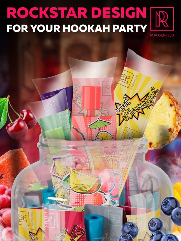 Candy Hookah Tips   60 pcs Glow in The Dark Jolly Tips   Individually Wrapped Hookah Tips Lollipop Shisha Accessories   5 x 12 Different Hookah Candy Tips Delicious Flavors   Hookah Tips Disposable - Image 5