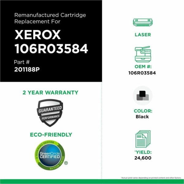 Clover Imaging Remanufactured Extra High Yield Toner Cartridge for Xerox 106R03584 - Image 3