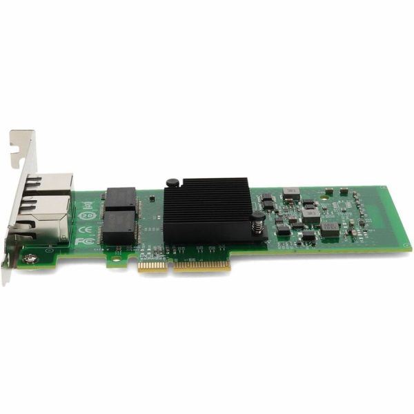 AddOn Intel E1G42ET Comparable 10/100/1000Mbs Dual Open RJ-45 Port 100m PCIe x4 Network Interface Card - Image 2