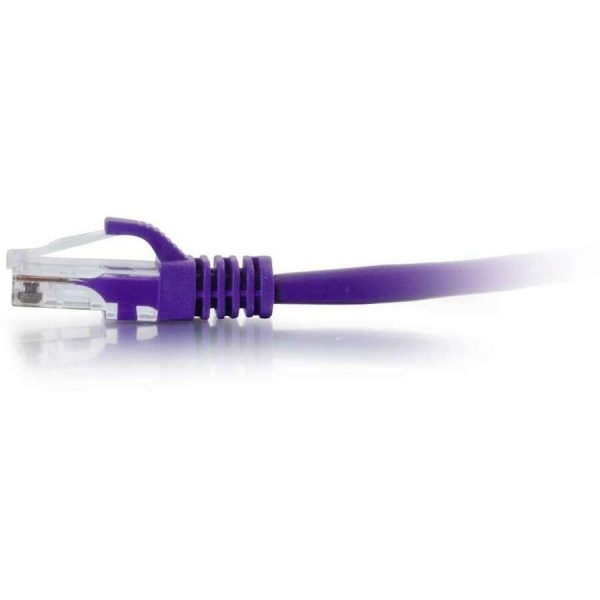 C2G 3ft Cat6 Ethernet Cable - Snagless Unshielded (UTP) - Purple - Image 4