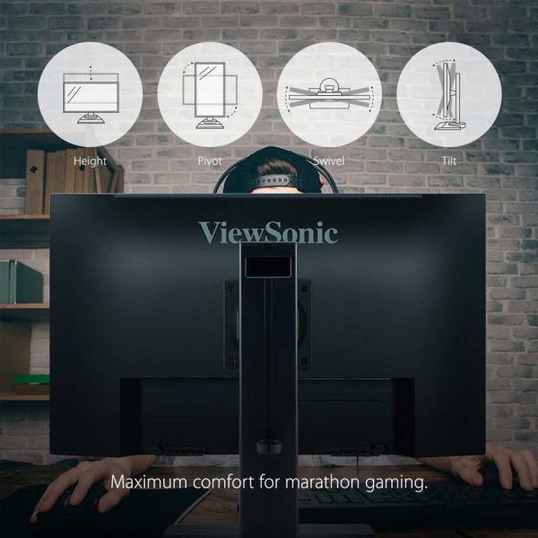 ViewSonic XG2431 24 Inch 1080p 0.5ms 240Hz Gaming Monitor with FreeSync Premium, Advanced Ergonomics, Eye Care, HDR400 - Image 3