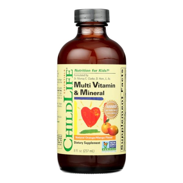 Childlife Multi Vitamin and Mineral Natural Orange Mango - 8 fl oz - Image 2
