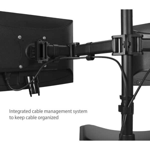 SIIG Articulated Freestanding Dual Monitor Desk Stand - 13"-27" - Image 6