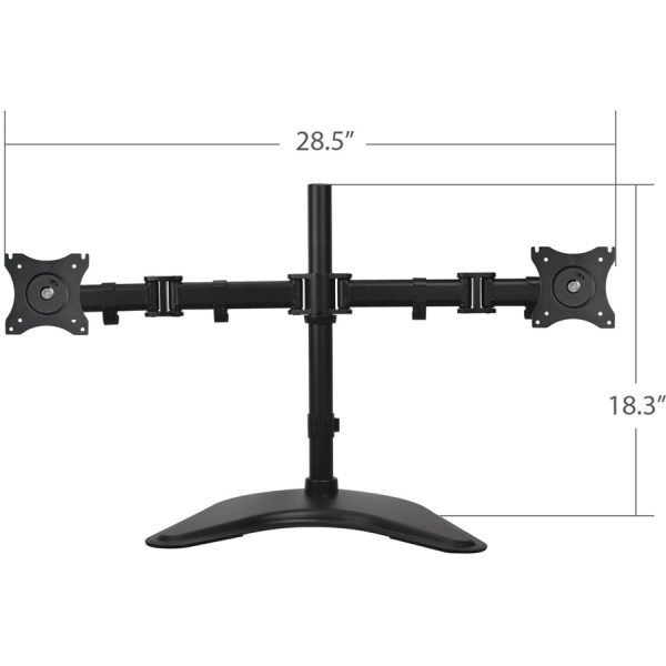 SIIG Articulated Freestanding Dual Monitor Desk Stand - 13"-27" - Image 9