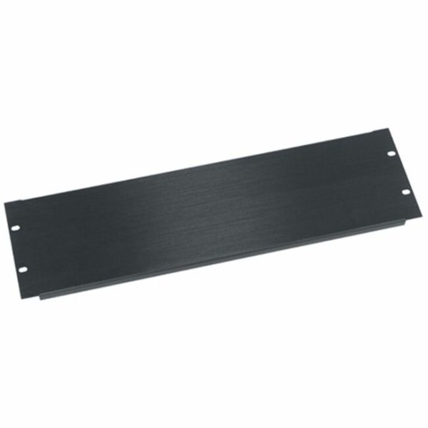 Middle Atlantic 3RU Blank Rack Panel - Anodized Aluminum & Flanged
