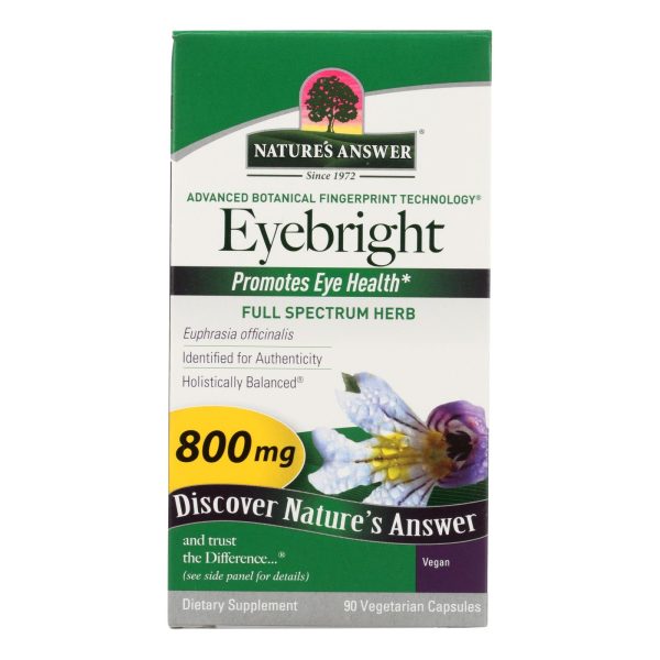 Nature's Answer - Eyebright Herb - 90 Vegetarian Capsules - Image 2
