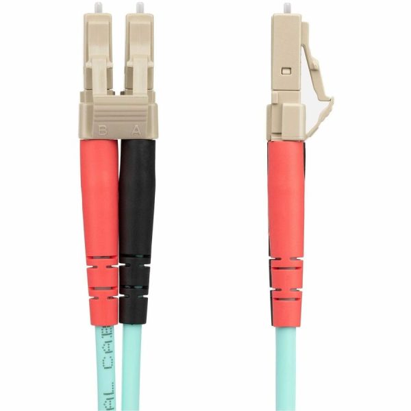 StarTech.com 20m (65ft) LC/UPC to LC/UPC OM4 Multimode Fiber Optic Cable, 50/125µm, 100G, Low Insertion Loss, LSZH Fiber Jumper Cord - Image 2
