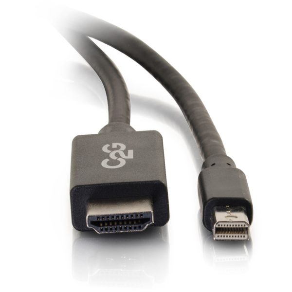 C2G 10ft Mini DisplayPort to HDMI Adapter Cable - Black - TAA - Image 3