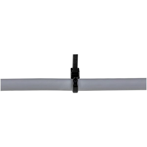 StarTech.com 6"(15cm) Cable Ties, 1-3/8"(39mm) Dia, 40lb(18kg) Tensile Strength, Nylon Self Locking Zip Ties, UL Listed, 1000 Pack, Black - Image 4