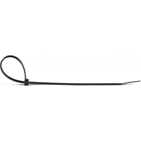 StarTech.com 10"(25cm) Cable Ties, 2-5/8"(68mm) Dia, 50lb(22kg) Tensile Strength, Nylon Self Locking Ties, UL Listed, 100 Pack, Black - Image 3