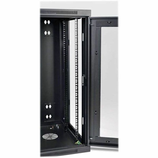Eaton Tripp Lite Series SmartRack 18U Low-Profile Switch-Depth Wall-Mount Half-Height Rack Enclosure, Clear Acrylic Window, Hinged Back - Image 4