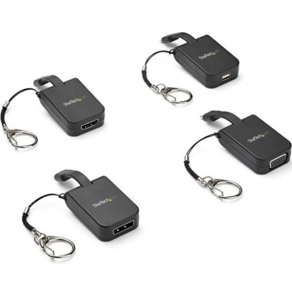 StarTech.com Compact USB C to Mini DisplayPort Adapter - 8K 60Hz DSC/4K USB-C to mDP 1.4 Video Converter w/Keychain Ring - TB3 Compatible - Image 8
