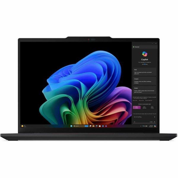 Lenovo ThinkPad T14s Gen 6 21N1002DUS 14" Copilot+ PC Notebook - WUXGA - Qualcomm Snapdragon X Plus X1P-42-100 - 16 GB - 512 GB SSD - English Keyboard - Black - Image 11