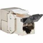 Eaton Tripp Lite Series Cat8 STP Shielded Tool-Free Keystone Jack, 568A/568B, TAA