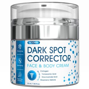 Dark Spot Remover for Face & Body 1.85 fl oz 55 ml Moisturizing Skin Lightening Cream with Collagen & Niacinamide Acid Hyperpigmentation Treatment Legs Hands Inner Thighs & Underarms