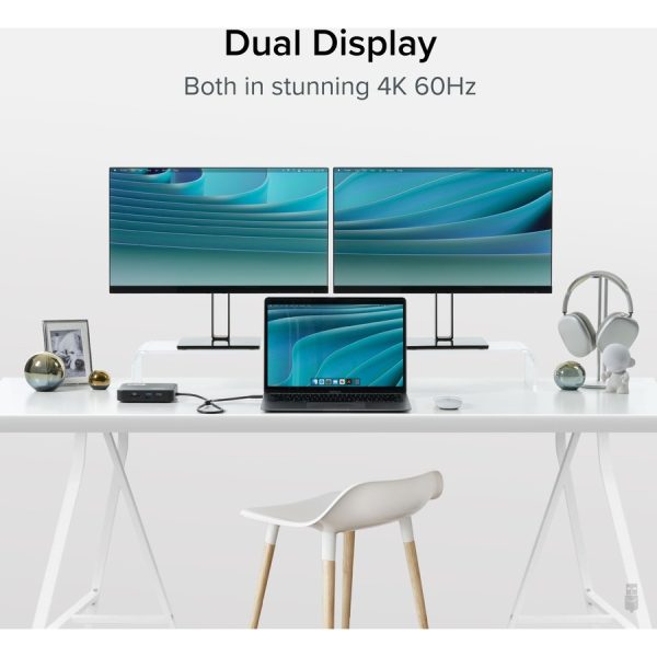 Plugable 7-in-1 USB C Docking Station Dual Monitor - Dual HDMI Dock is Compatible with Mac and Windows - Image 3