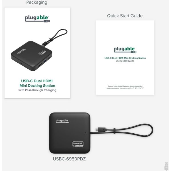 Plugable 7-in-1 USB C Docking Station Dual Monitor - Dual HDMI Dock is Compatible with Mac and Windows - Image 7