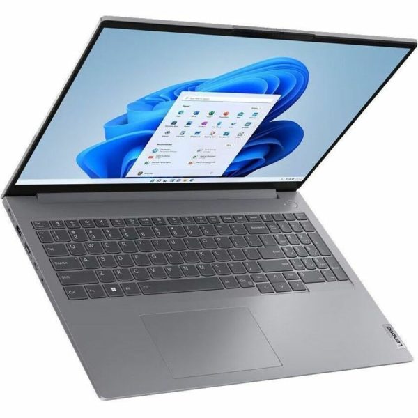 Lenovo ThinkBook 16 G6 IRL 21KH000AUS 16" Touchscreen Notebook - WUXGA - Intel Core i5 13th Gen i5-1335U - 16 GB - 512 GB SSD - English (US) Keyboard - Arctic Gray - Image 2