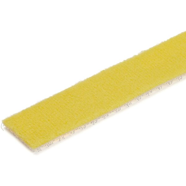 StarTech.com 100ft. Hook and Loop Roll - Yellow - Cable Management (HKLP100YW) - Image 2