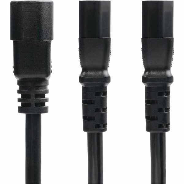 StarTech.com 6ft (1.8m) Power Cord Splitter, IEC 60320 C14 to 2x C13 AC Power Cable, 10A 250V, 18AWG, UL Listed - Image 2