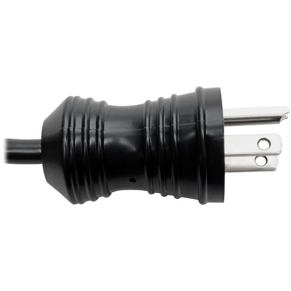 Eaton Tripp Lite Series Hospital-Grade Power Cord, NEMA 5-15P to Locking IEC C13 - Green Dot, 10A, 125V, 18 AWG, 6 ft. (1.83 m), Black - Image 6