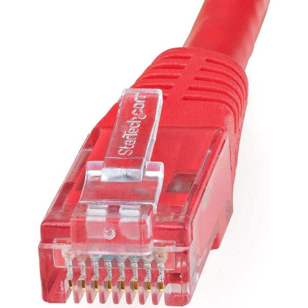 StarTech.com 15ft CAT6 Ethernet Cable - Red Molded Gigabit - 100W PoE UTP 650MHz - Category 6 Patch Cord UL Certified Wiring/TIA - Image 3