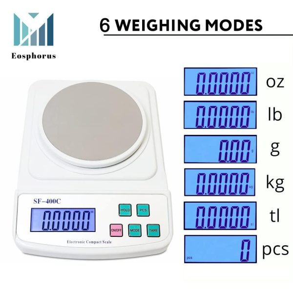 Ounce and Gram Scale 0.01g Accuracy Mass Balance Chemistry Digital Scale Electronic LCD Science Lab Laboratory Digital Scale   USB Charger and AC DC Adapter Included - Image 4