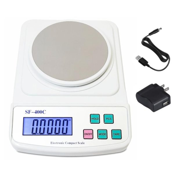 Ounce and Gram Scale 0.01g Accuracy Mass Balance Chemistry Digital Scale Electronic LCD Science Lab Laboratory Digital Scale   USB Charger and AC DC Adapter Included - Image 7
