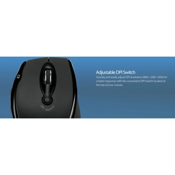 Adesso iMouse M20B - Wireless Ergonomic Optical Mouse - Image 10