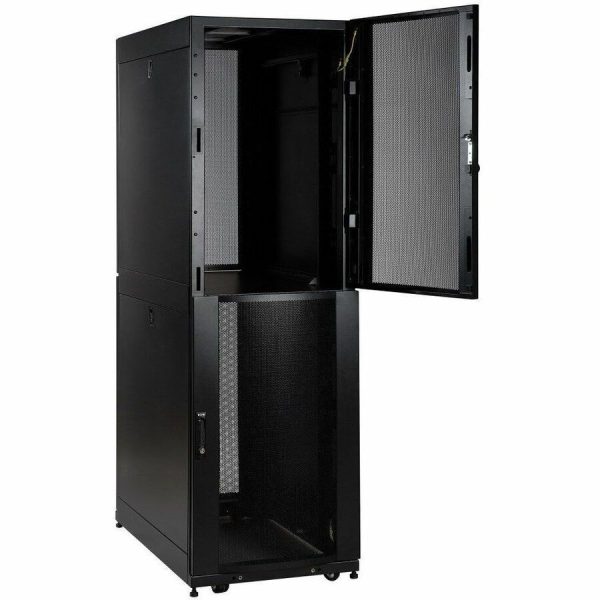 Eaton Tripp Lite Series 42U SmartRack Co-Location Standard-Depth Rack Enclosure Cabinet - 2 separate compartments - Image 2