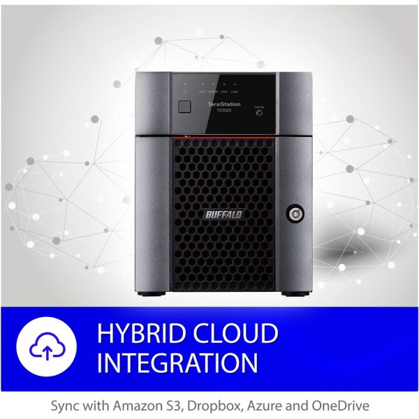 BUFFALO TeraStation 3420 4-Bay SMB 32TB (4x8TB) Desktop NAS Storage w/ Hard Drives Included - Image 8