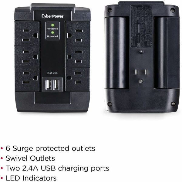 CyberPower CSP600WSU Professional 6 - Outlet Surge with 1200 J - Image 2
