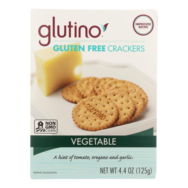 Glutino Vegetable Crackers - Case of 6 - 4.4 oz. - Image 3