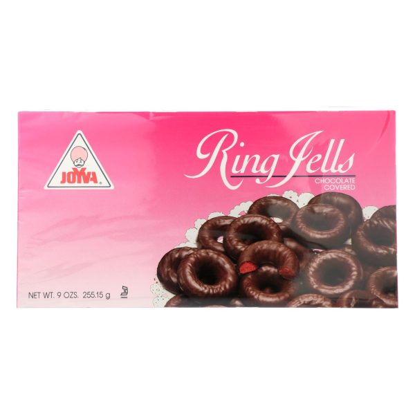 Joyva Chocolate Covered Ring Jells  - Case of 24 - 9 OZ - Image 2