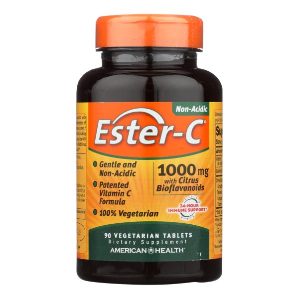 American Health - Ester-C with Citrus Bioflavonoids - 1000 mg - 90 Vegetarian Tablets - Image 2